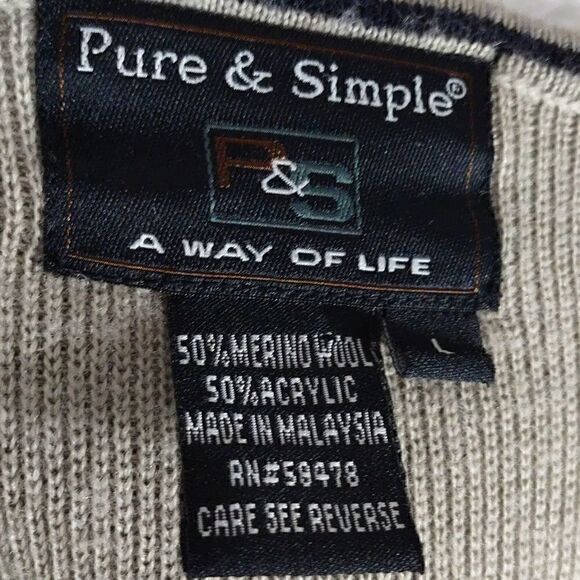 Pure & Simple Men's Merino Wool Sweater - Picture 5 of 6